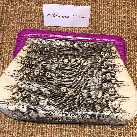 Gorgeous Adriana Castro Python Eva Clutch Custom Made - Picture 4 of 10